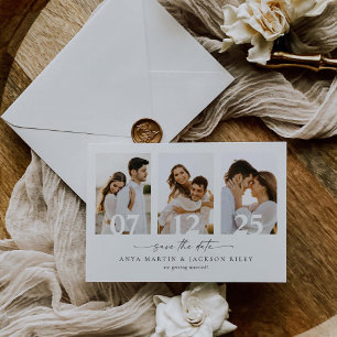 Square Foto Ankündigung Datum freihalten Card