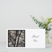 Square Foto - Bäume Spirituosen Dankeskarte (Stehend Vorderseite)