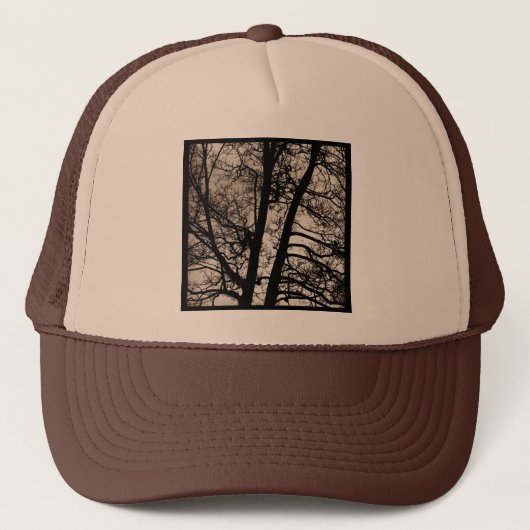 Square Foto - Baumzweige Truckerkappe (Vorderseite)