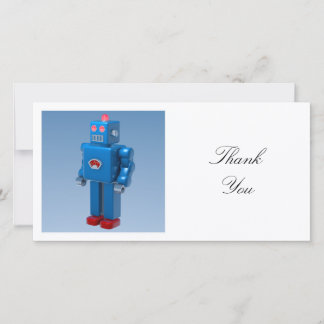 Square Foto - Blue Robot Dankeskarte