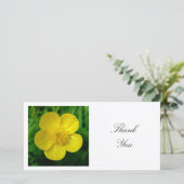 Square Foto - Buttercup Dankeskarte (Stehend Vorderseite)