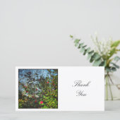 Square Foto - Camellias 02 Dankeskarte (Stehend Vorderseite)