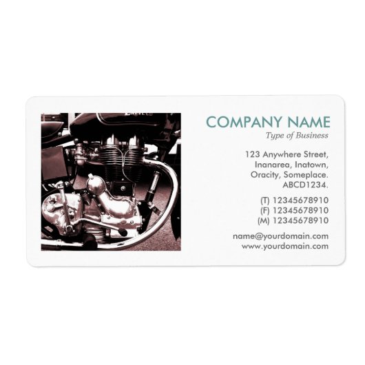 Square Foto - Classic Motorrad Motor II (Vorne)