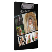 Square Foto Collage Geburtstagsgeschenk Klemmbrett (Rechts)