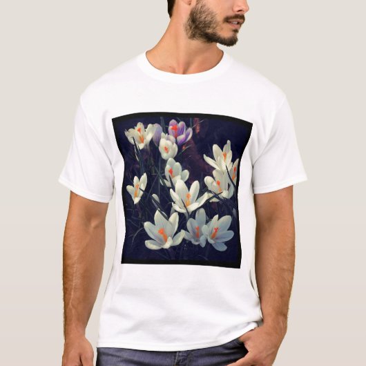 Square Foto - Crocuses T-Shirt (Vorderseite)