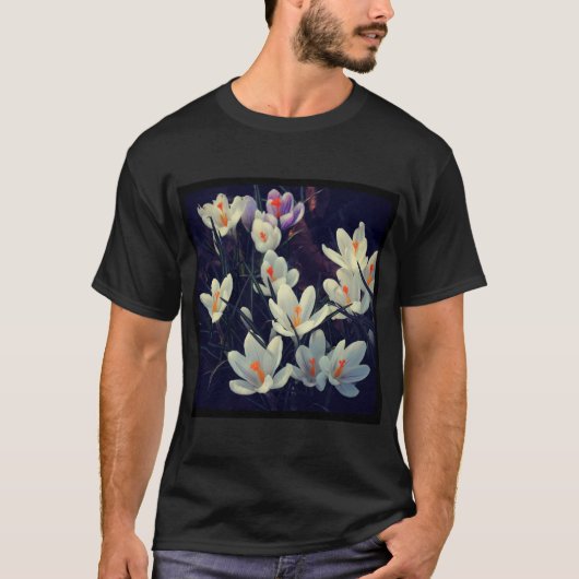 Square Foto - Crocuses T-Shirt (Vorderseite)
