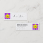 Square Foto - Daffodil 02 Mini Visitenkarte (Vorne/Hinten)