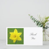 Square Foto - Daffodil Dankeskarte (Stehend Vorderseite)