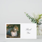 Square Foto - Eichhörnchen Dankeskarte (Stehend Vorderseite)