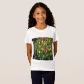 Square Foto - Farbenfrohe Tulissen T-Shirt (Vorne ganz)