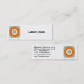 Square Foto - Farbenfroher Kreis 03 Mini Visitenkarte (Vorne/Hinten)