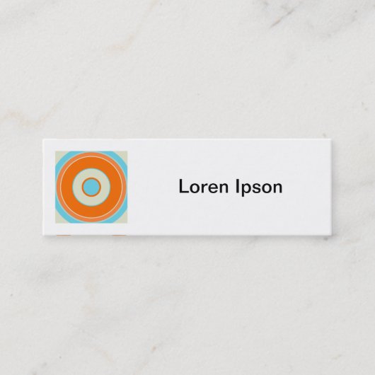 Square Foto - Farbenfroher Kreis 03 Mini Visitenkarte (Vorderseite)