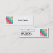 Square Foto - Farbquadrate 013 Mini Visitenkarte (Vorne/Hinten)