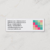 Square Foto - Farbquadrate 013 Mini Visitenkarte (Rückseite)