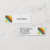 Square Foto - Farbquadrate 014 Mini Visitenkarte (Vorne/Hinten)