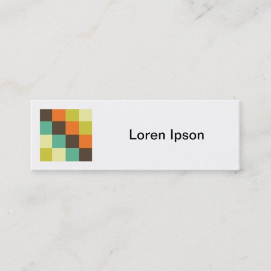 Square Foto - Farbquadrate 014 Mini Visitenkarte (Vorderseite)
