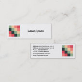 Square Foto - Farbquadrate 015 Mini Visitenkarte (Vorne/Hinten)