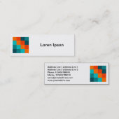 Square Foto - Farbquadrate 01 Mini Visitenkarte (Vorne/Hinten)