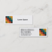 Square Foto - Farbquadrate 03 Mini Visitenkarte (Vorne/Hinten)