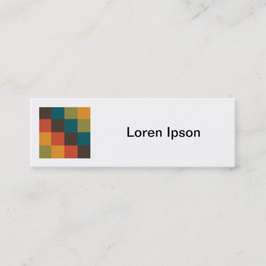Square Foto - Farbquadrate 03 Mini Visitenkarte (Vorderseite)