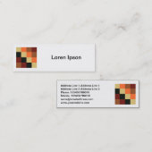 Square Foto - Farbquadrate 04 Mini Visitenkarte (Vorne/Hinten)