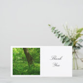 Square Foto - Frühjahr im Wald Dankeskarte (Stehend Vorderseite)