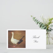 Square Foto - Gänse Dankeskarte (Stehend Vorderseite)