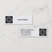 Square Foto - Geometrische Blume 02 Mini Visitenkarte (Vorne/Hinten)