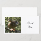 Square Foto - Happy Duck Dankeskarte (Vorne/Hinten)