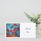 Square Foto - Herbstleven Dankeskarte (Stehend Vorderseite)