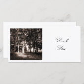 Square Foto - Im Park Dankeskarte (Vorne/Hinten)