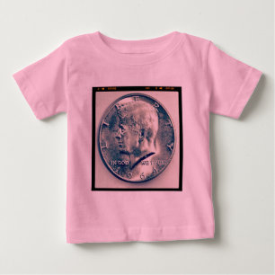 Square Foto - JFK, halber Dollar Baby T-shirt
