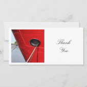 Square Foto - Light Ship Dankeskarte (Vorderseite)