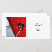 Square Foto - Light Ship Dankeskarte (Vorne/Hinten)