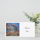 Square Foto - Magnolia Tree Dankeskarte (Stehend Vorderseite)