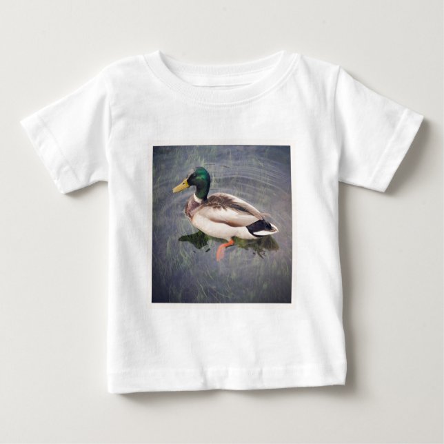 Square Foto - Mallard Duck Baby T-shirt (Vorderseite)