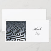 Square Foto - Maze Dankeskarte (Vorne/Hinten)