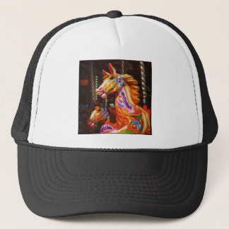 Square Foto - Merry-go-round Horses 02 Truckerkappe
