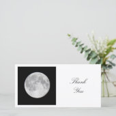 Square Foto - Moon Dankeskarte (Stehend Vorderseite)
