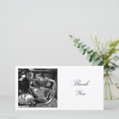 Square Foto - Motorrad Motor Dankeskarte (Stehend Vorderseite)
