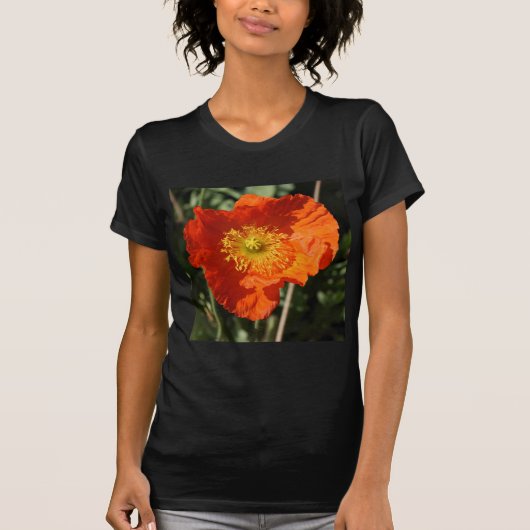 Square Foto - Orange Poppy T-Shirt (Vorderseite)