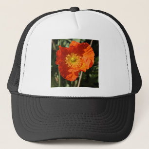 Square Foto - Orange Poppy Truckerkappe