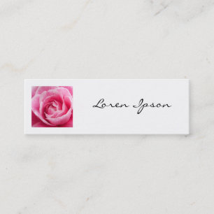 Square Foto - Pink Camelia Mini Visitenkarte