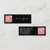 Square Foto - Pink Camelia Mini Visitenkarte (Vorne/Hinten)