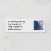 Square-Foto - Reflektierter Büroblock Mini Visitenkarte (Rückseite)