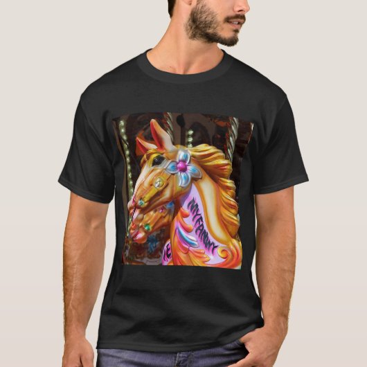 Square Foto - Rodelpferde T-Shirt (Vorderseite)