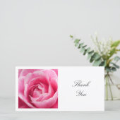 Square Foto - Rosa Kamelien Dankeskarte (Stehend Vorderseite)