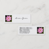 Square Foto - Rosa Kosmos Mini Visitenkarte (Vorne/Hinten)