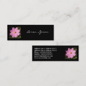 Square Foto - Rosa Kosmos Mini Visitenkarte (Vorne/Hinten)