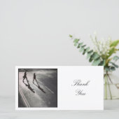 Square Foto - Schatten Dankeskarte (Stehend Vorderseite)